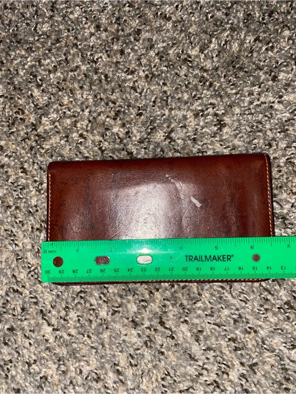 Men's Brown Leather Bifold Wallet -